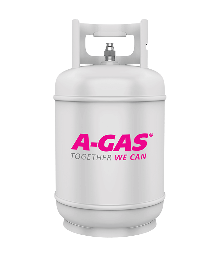 Bouteille de gaz R407H rechargeable à partir de 5 kg (vanne 1/4 ) -  Refrigerant Boys