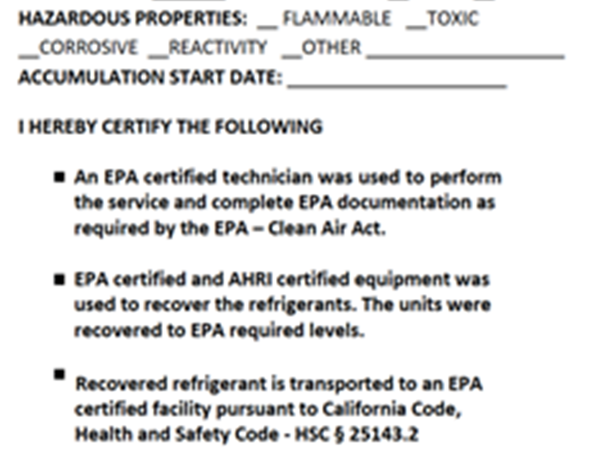 A white label with black text and the pink A-Gas logo at the bottom