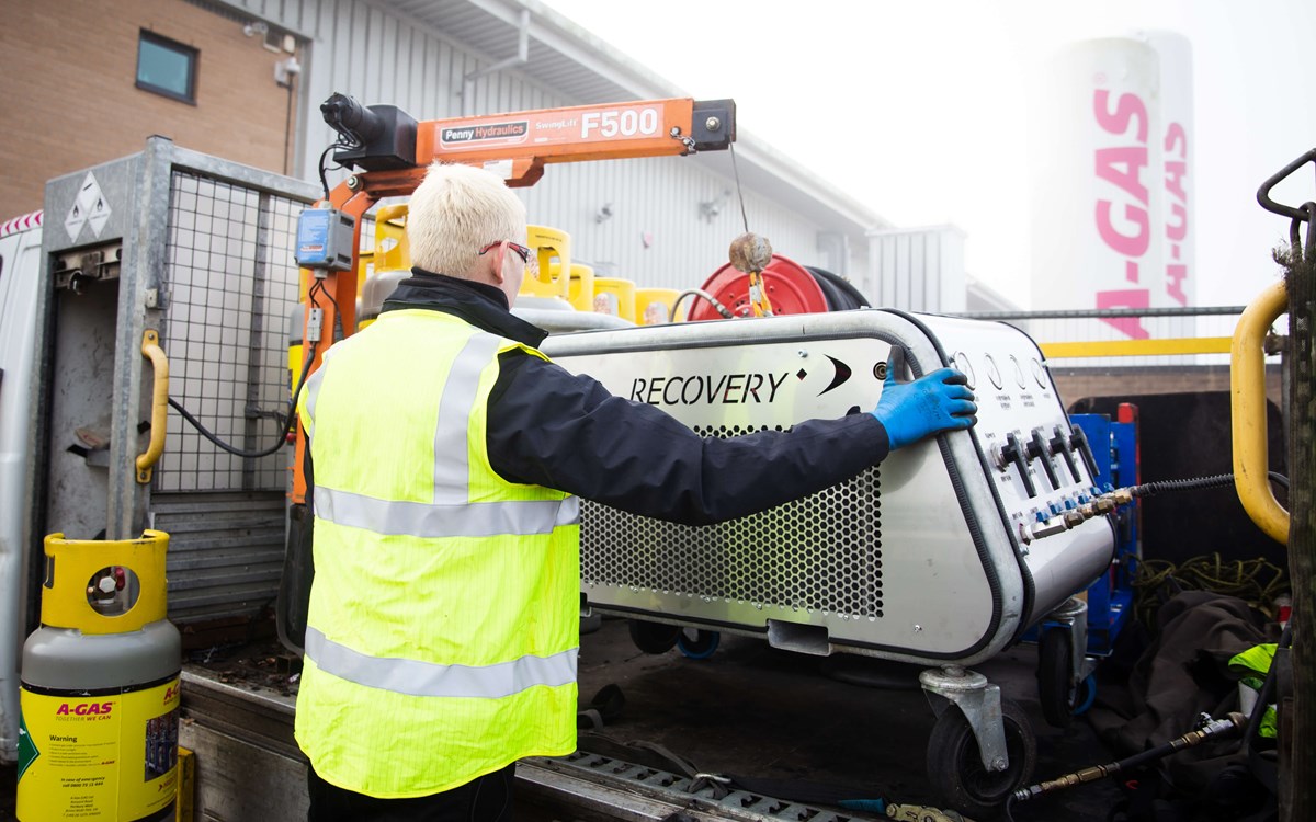 operating recovery equipment on site