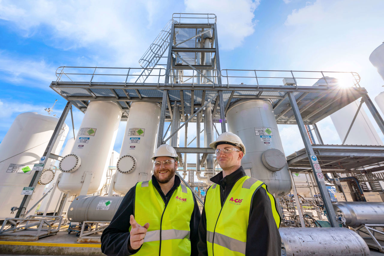 Technicians Standing by Separators (2)