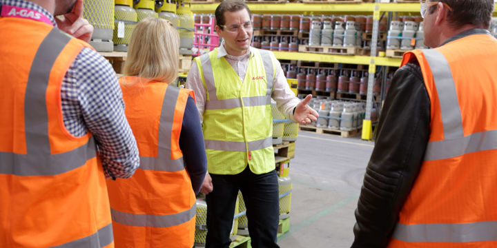 Team Talking On Site