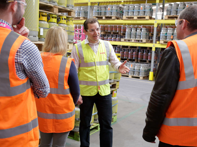 Team Talking On Site