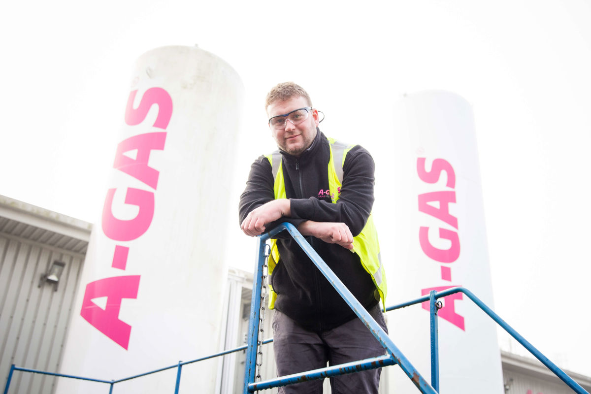 Rapid Engineer Leaning Over Steps