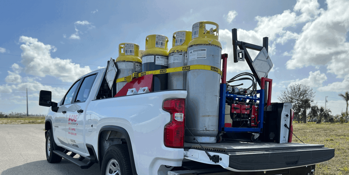 Fast Refrigerant Recovery Truck