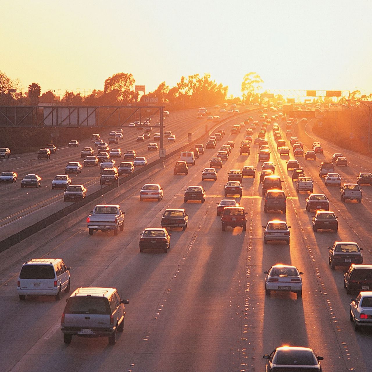 Cars On Motorway