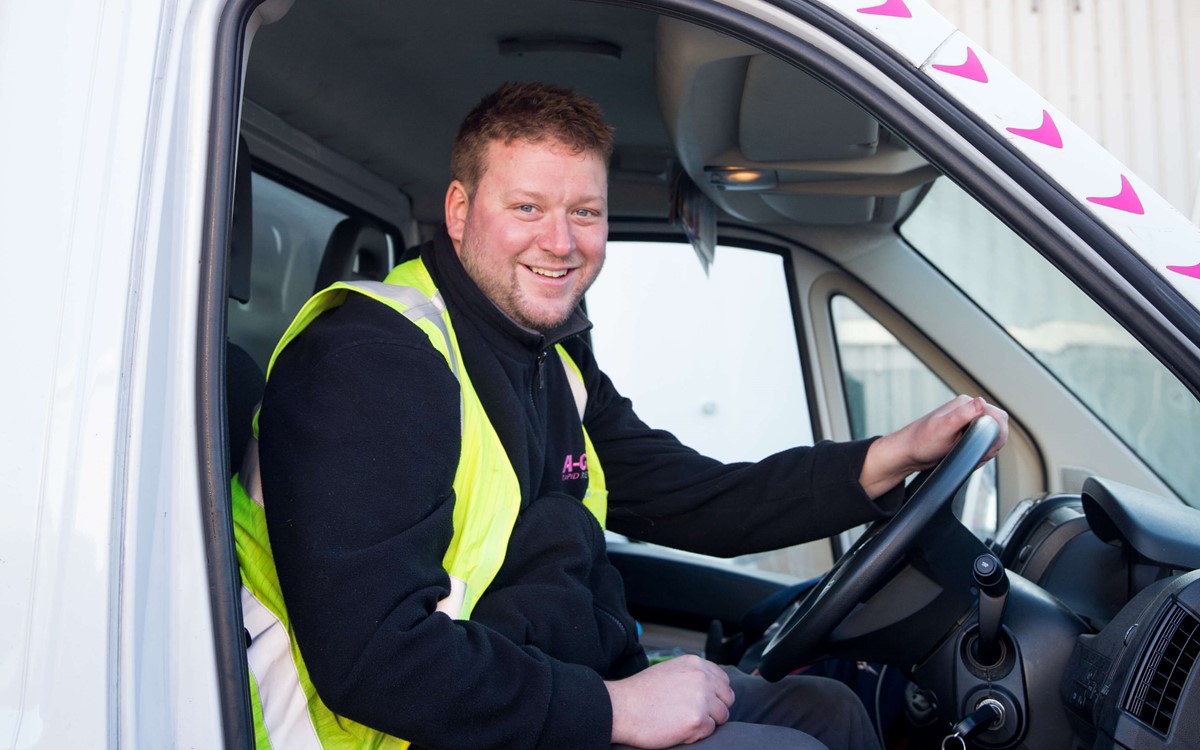 rapid recovery engineer inside vehicle